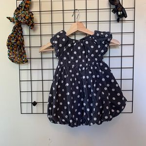 Dark Grey Old Navy Polka Dot Dress 3T